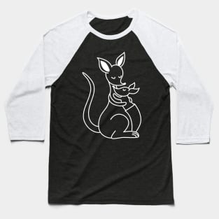 Kangaroo Family Baseball T-Shirt